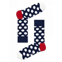 big dot socks azul marino