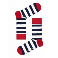 stripe socks azul/blanco