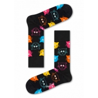 cat socks negro