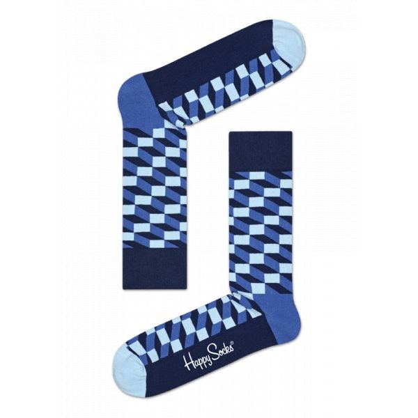 filled optic socks azul