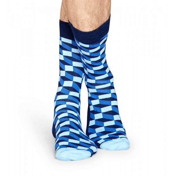 filled optic socks azul