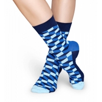 filled optic socks azul