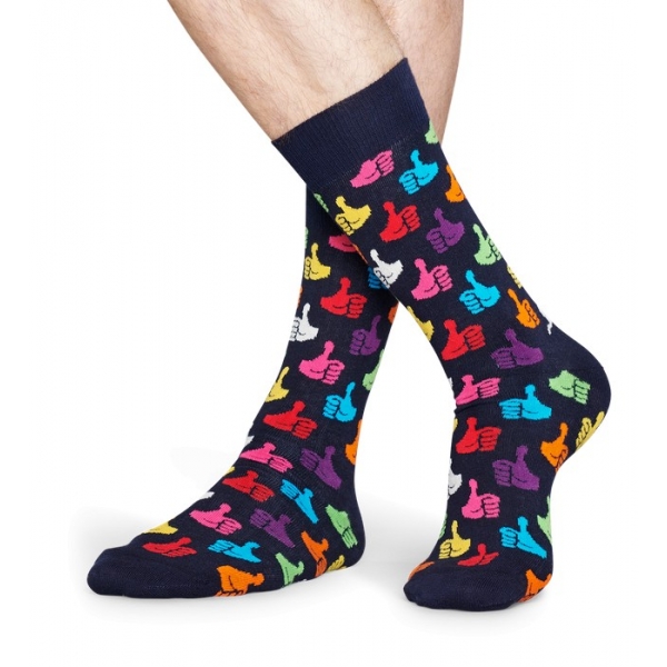 thumbs up socks azul marino