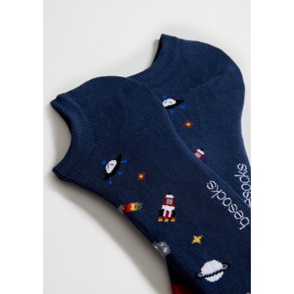 BeSpace blau mari ankle socks