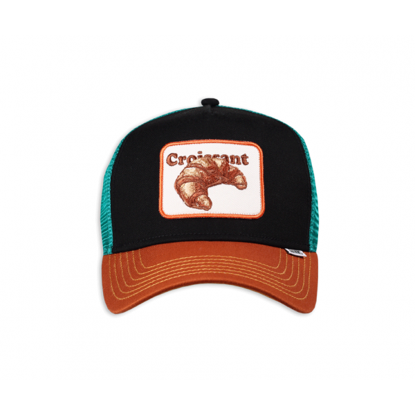 trucker cap food croissant