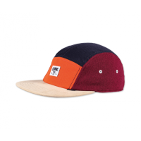 5-panel flat cap orange