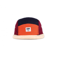 5-panel flat cap orange