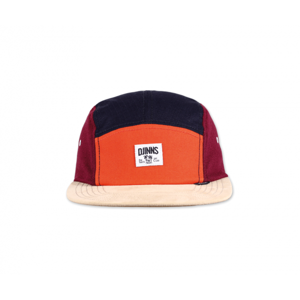 5-panel flat cap orange
