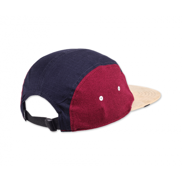 5-panel flat cap orange