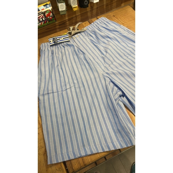 pijama corto rayas azules