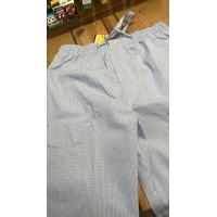 pijama corto cuadros pequeños azules