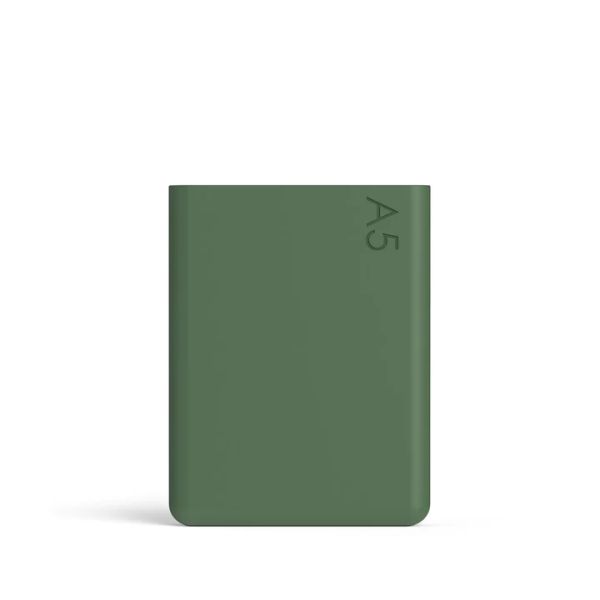 A5 silicone sleeve moss green