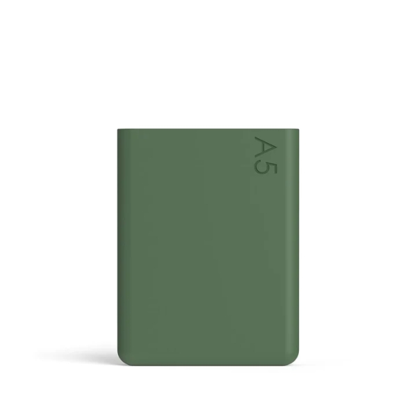 A5 silicone sleeve moss green