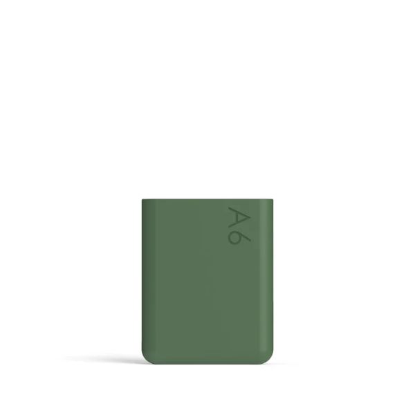 A6 silicone sleeve moss green