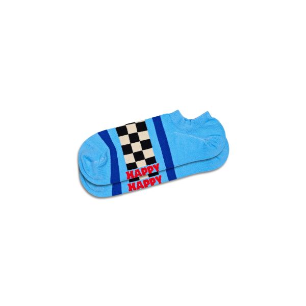 checked stripe no show socks