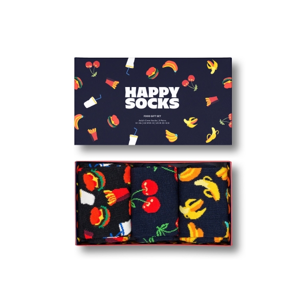 3-pack food socks gift box