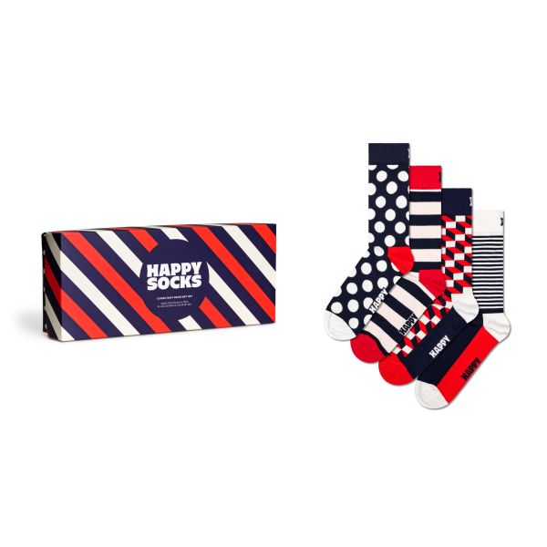 4-pack classic navy socks gift box 