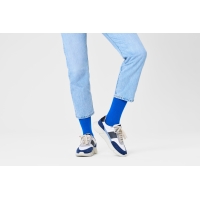 solid blue socks