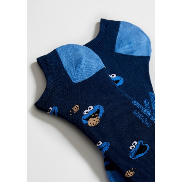 BeSesame Street Monster ankle socks