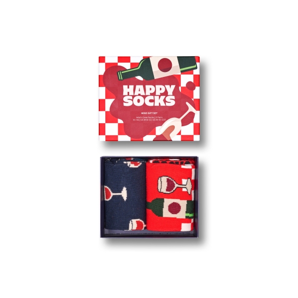 2-pack wine socks gift box