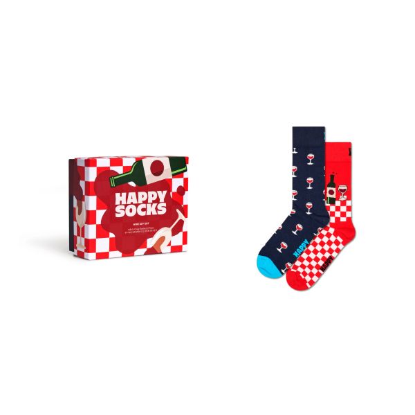 2-pack wine socks gift box