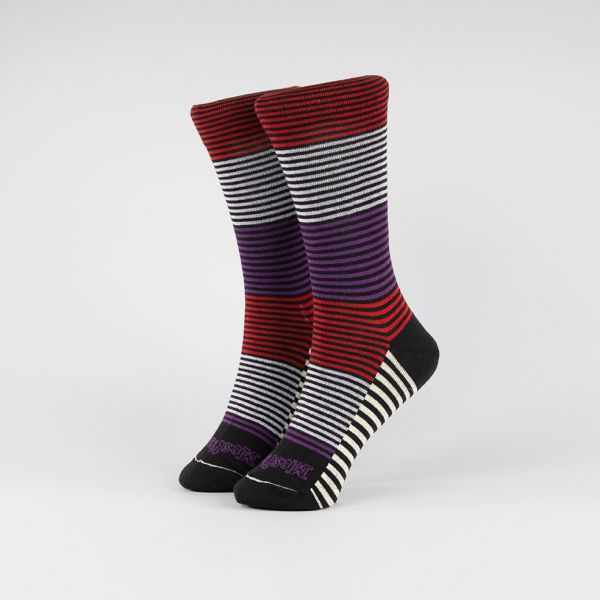 ratlles tricolor vermell/blanc/lila