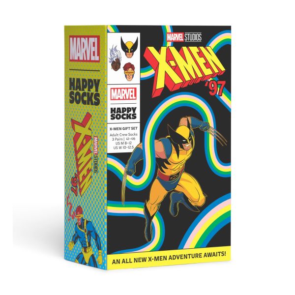 3-pack marvel x-men socks gift box