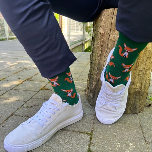 foxes bamboo socks