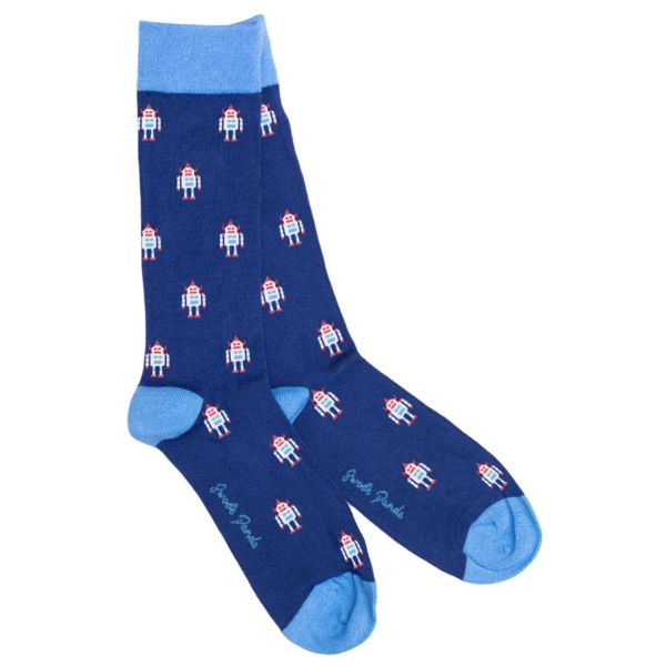 robot bamboo socks