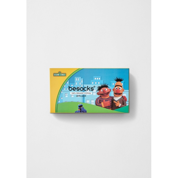 3-pack sesame street socks gift box