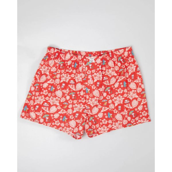 boxer peanuts tropical red