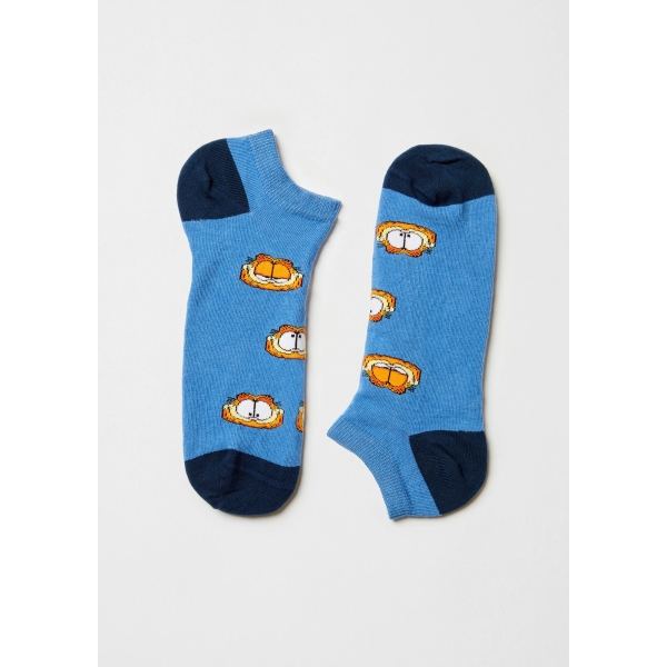 BeGarfield faces ankle socks