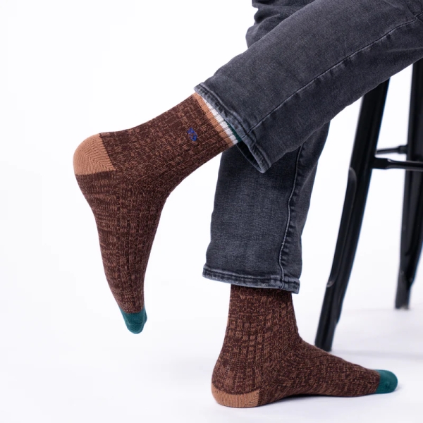 brown socks