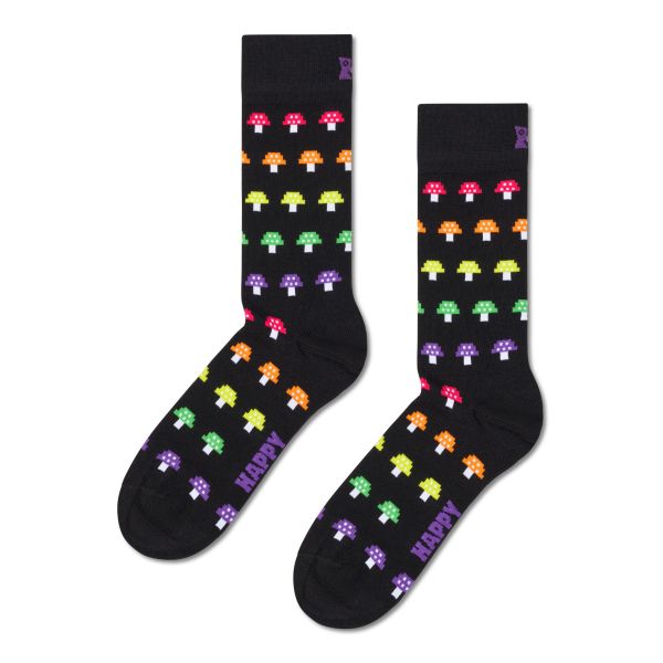 mushroom stripe socks