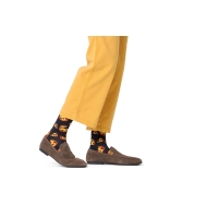 pixelated pizza socks