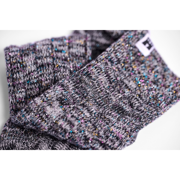 shimmering slouch socks