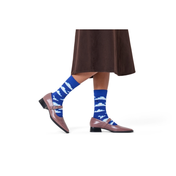 pixelated cloud socks