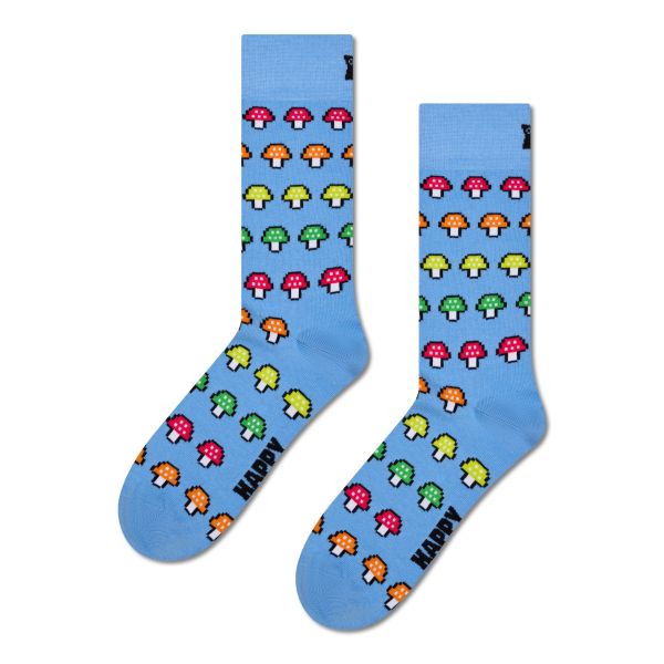 mushroom stripe socks