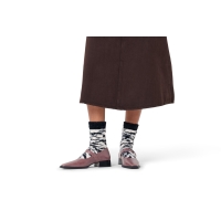 fluffy zebra socks