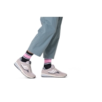 simple stripe 1/2 crew sneaker socks