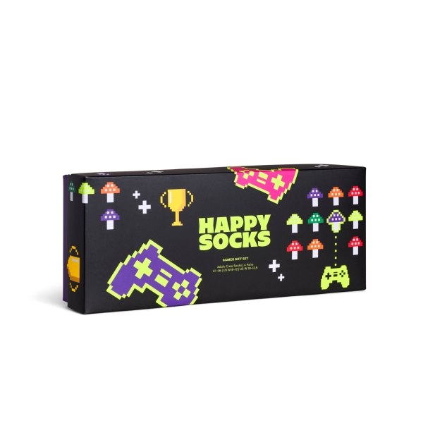 4-pack gamer socks gift box