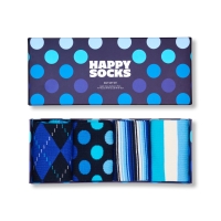 4-pack navy socks gift box