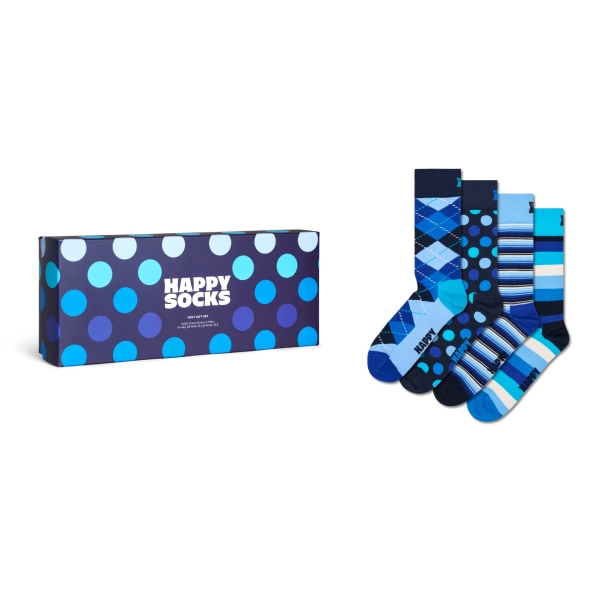 4-pack navy socks gift box