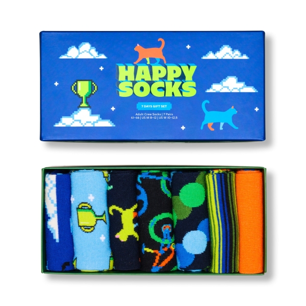 7-pack seven days socks gift box