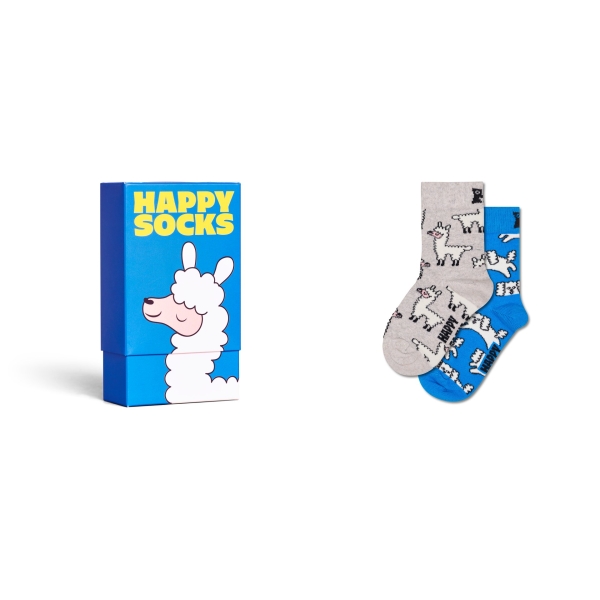 kids 2-pack llama socks gift box