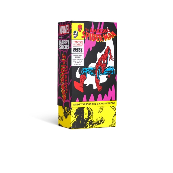 3-pack marvel spider-man socks gift box