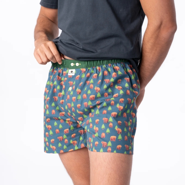 boxer short brown bear