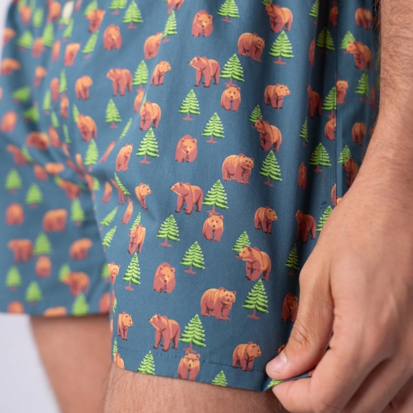 boxer short brown bear