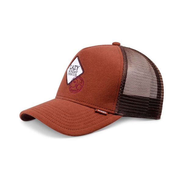 trucker cap lscc jersey rust brown