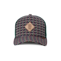 trucker cap colour triangle green
